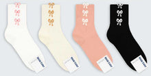 Load image into Gallery viewer, 4 Pairs of Crew Cotton Socks - Cute Bow
