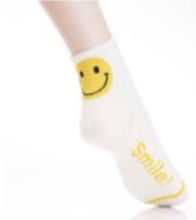 Load image into Gallery viewer, 4 Pairs Crew Cotton Socks -Happy Face
