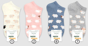 4 Pairs Sheep Ankle Socks